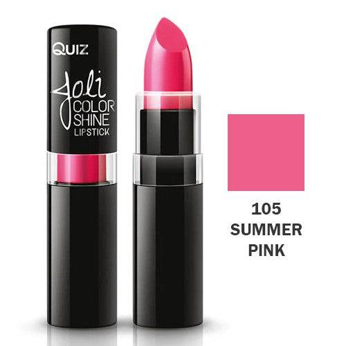 QUIZ – Batom Longa Duração Joli Brilho 3,6g Nº105 Summer Pink
